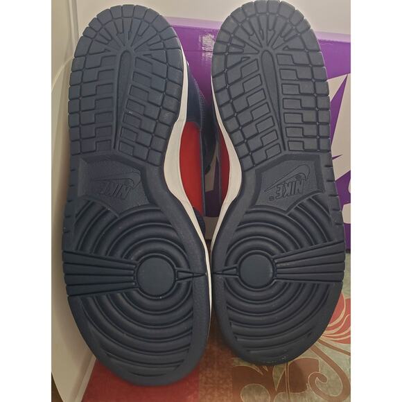 Nike Supreme x Dunk SB High By Any Means Red Navy Mens 7 / Womens 8.5 - Picture 13 of 14